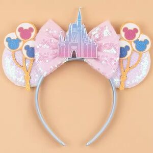 NWOT Disney Pink Castle Mickey Headband Ears